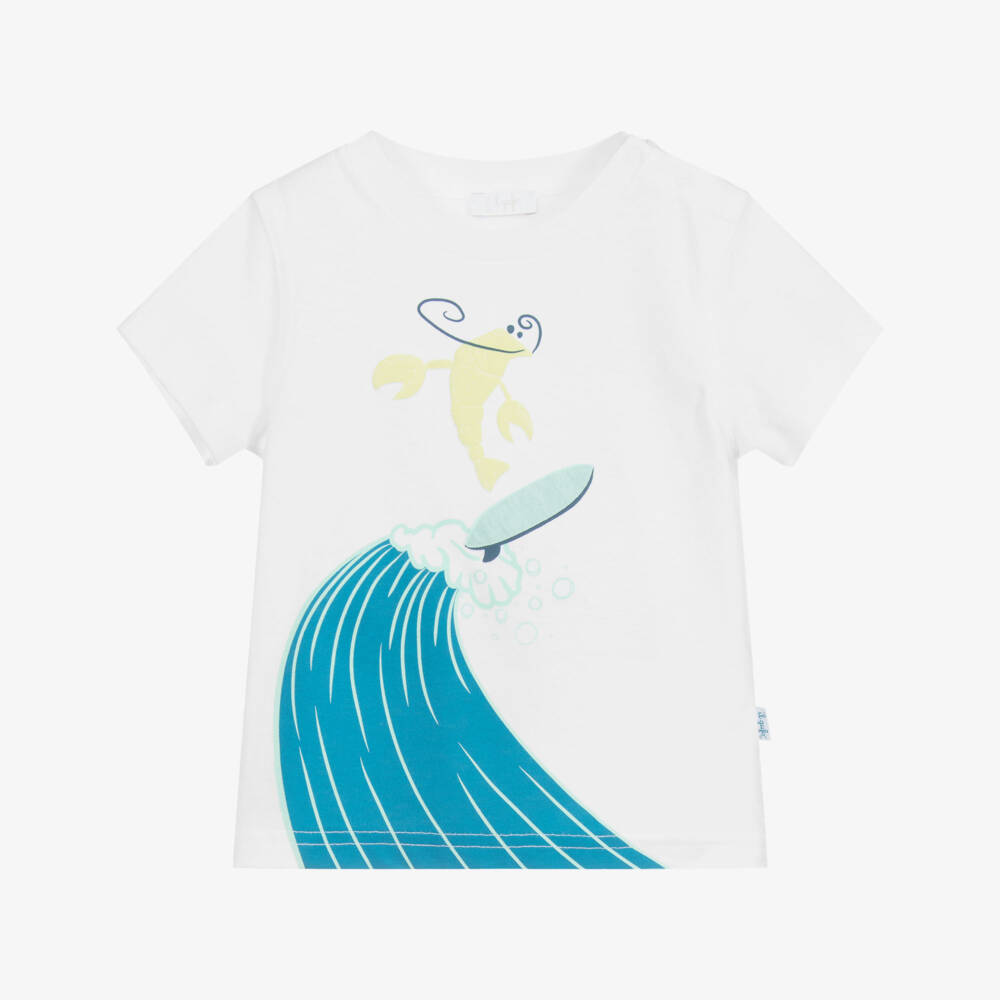 Il Gufo-Boys White Cotton T-Shirt | Childrensalon Outlet