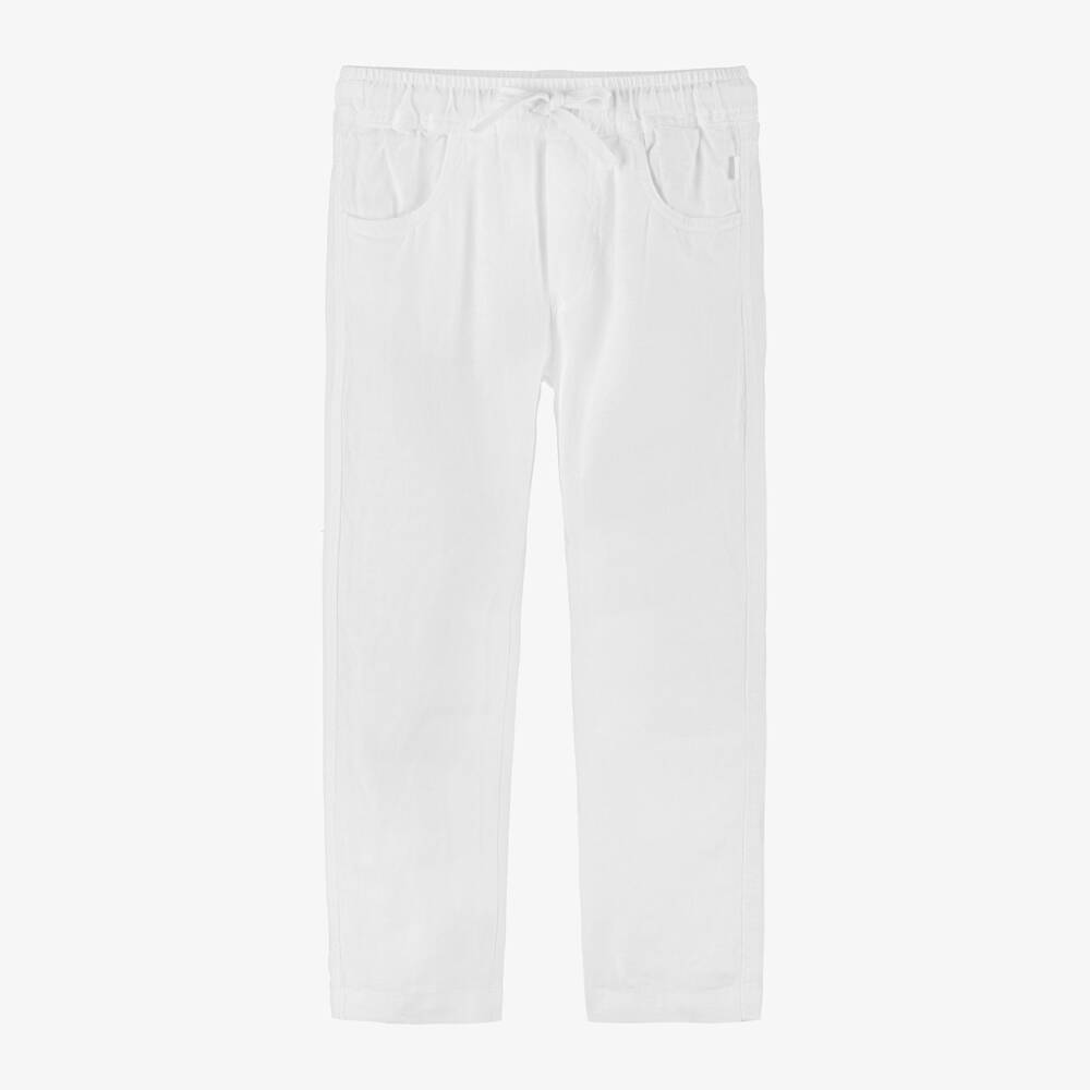 Il Gufo-Boys White Linen Trousers | Childrensalon Outlet