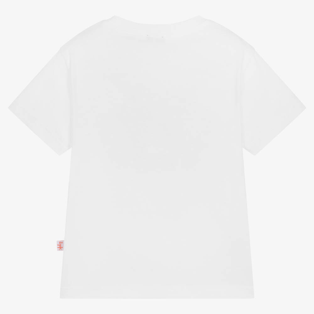 Il Gufo-Boys White Saint Malo Print T-Shirt | Childrensalon Outlet