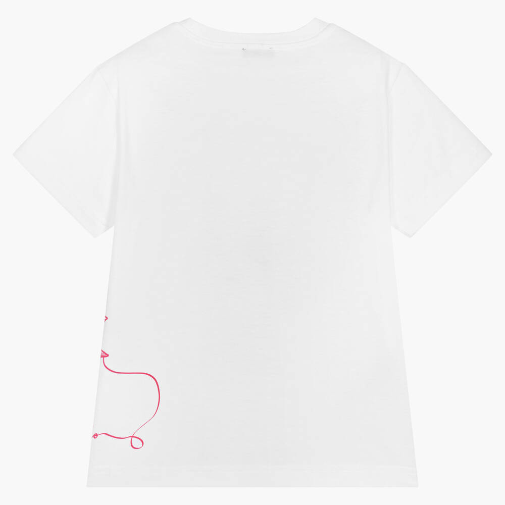 Il Gufo-تيشيرت قطن لون أبيض للأولاد | Childrensalon Outlet