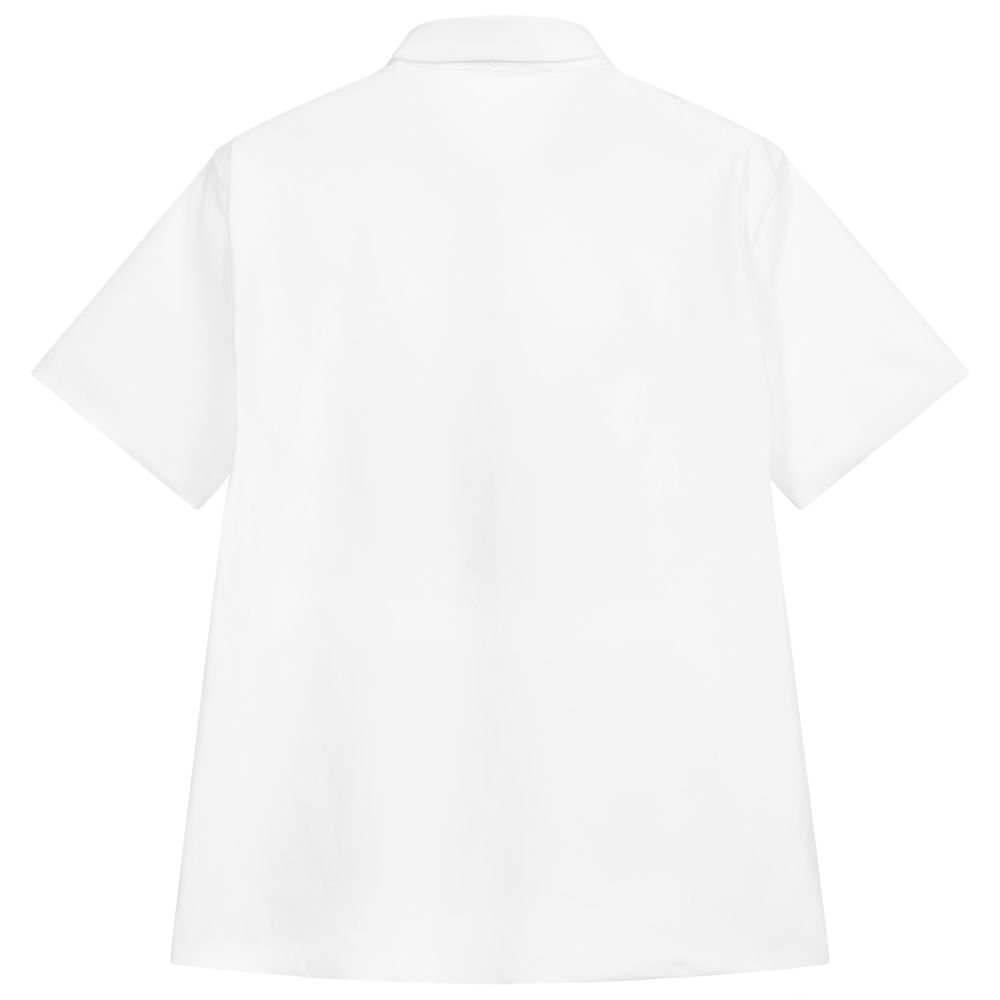 Il Gufo-Белая рубашка из эластичной лайкры для мальчиков | Childrensalon Outlet