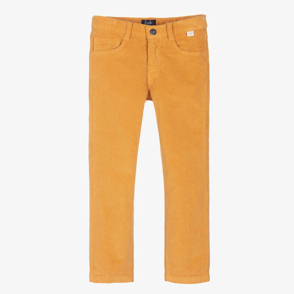 Il Gufo - Boys Yellow Corduroy Trousers | Childrensalon