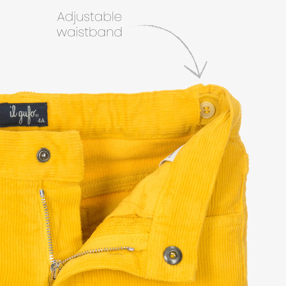 Il Gufo-Boys Yellow Corduroy Trousers | Childrensalon Outlet