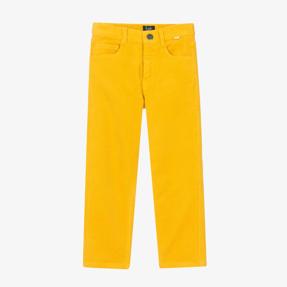 Il Gufo - Pantalon jaune en velours garçon | Childrensalon
