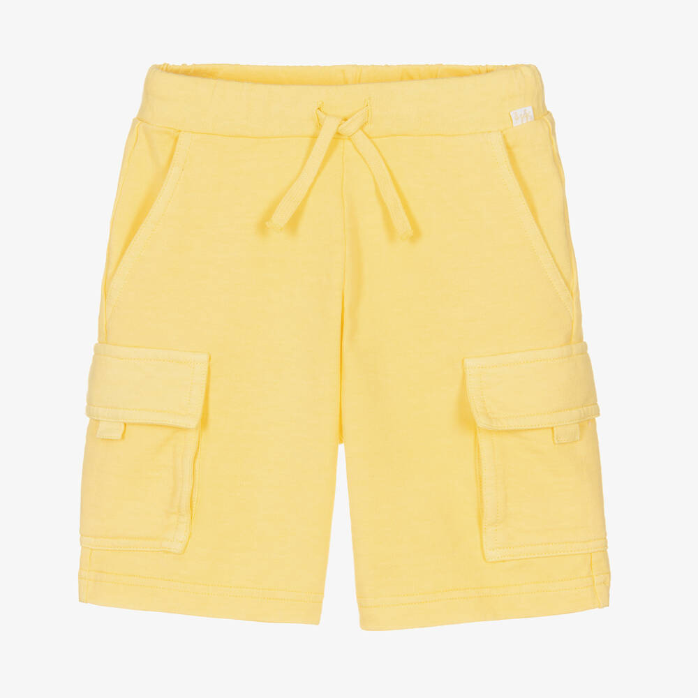 Il Gufo - Gelbe Baumwoll-Cargo-Shorts (J) | Childrensalon