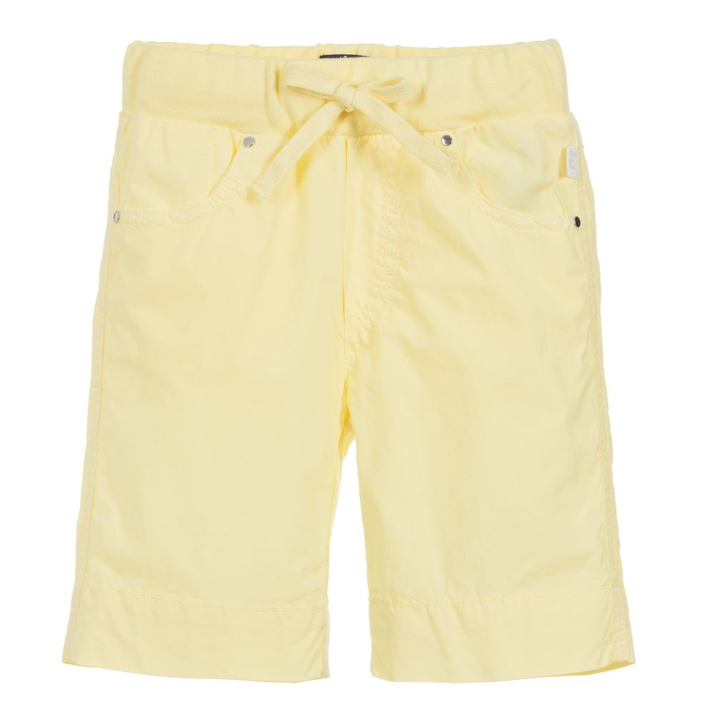 Il Gufo - Boys Yellow Cotton Shorts | Childrensalon