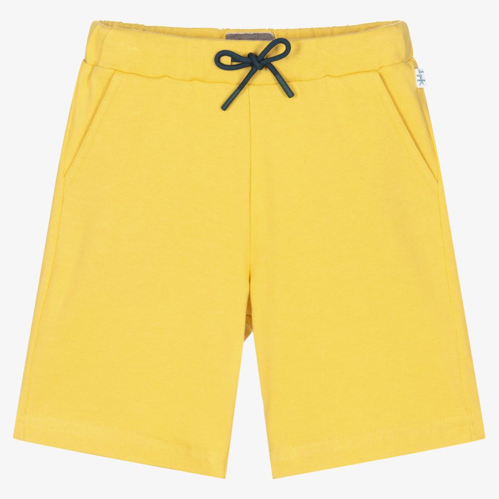 Il Gufo - Boys Yellow Cotton Shorts | Childrensalon