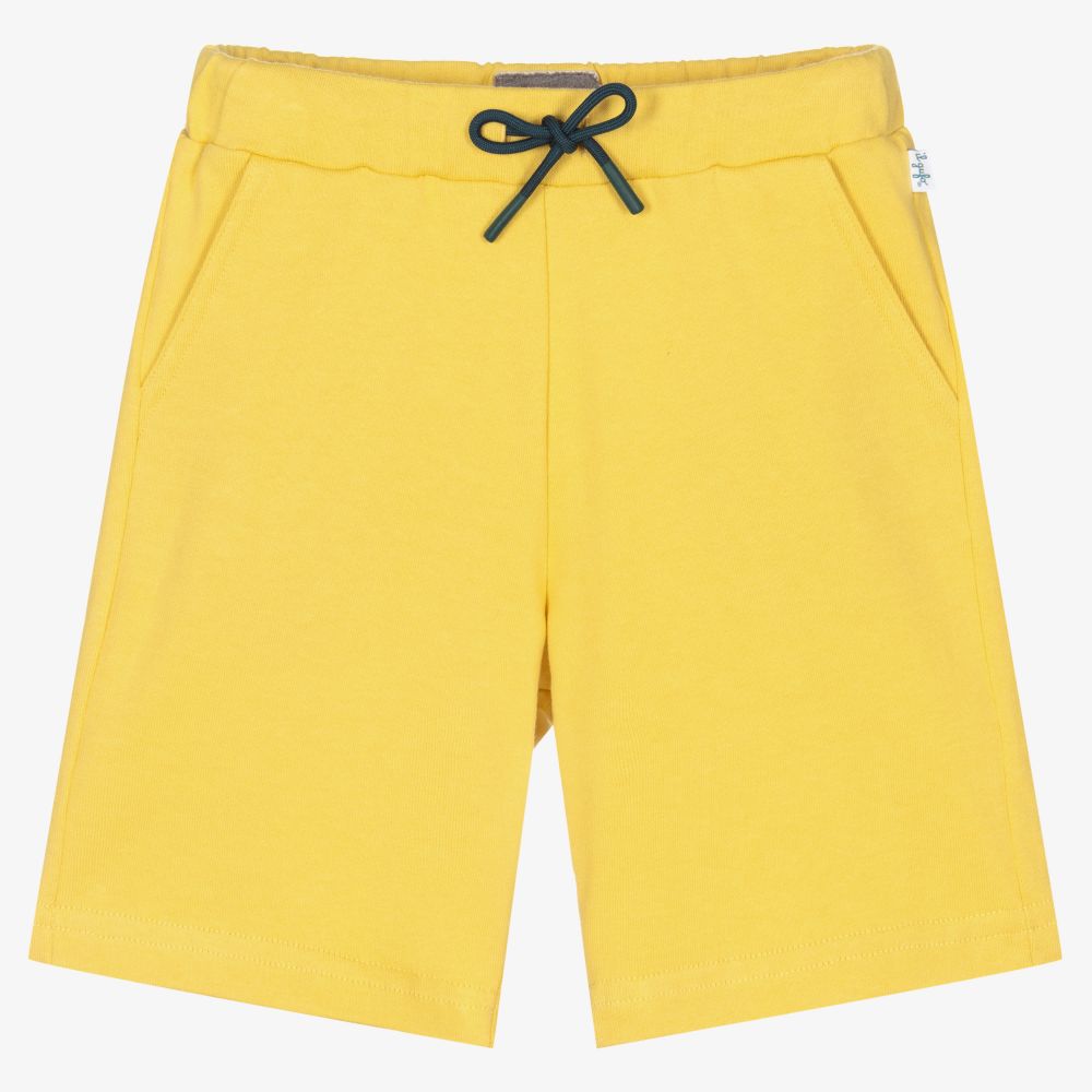 Il Gufo-Boys Yellow Cotton Shorts | Childrensalon Outlet