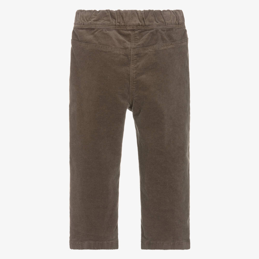 Il Gufo-Brown Felt Trousers | Childrensalon Outlet