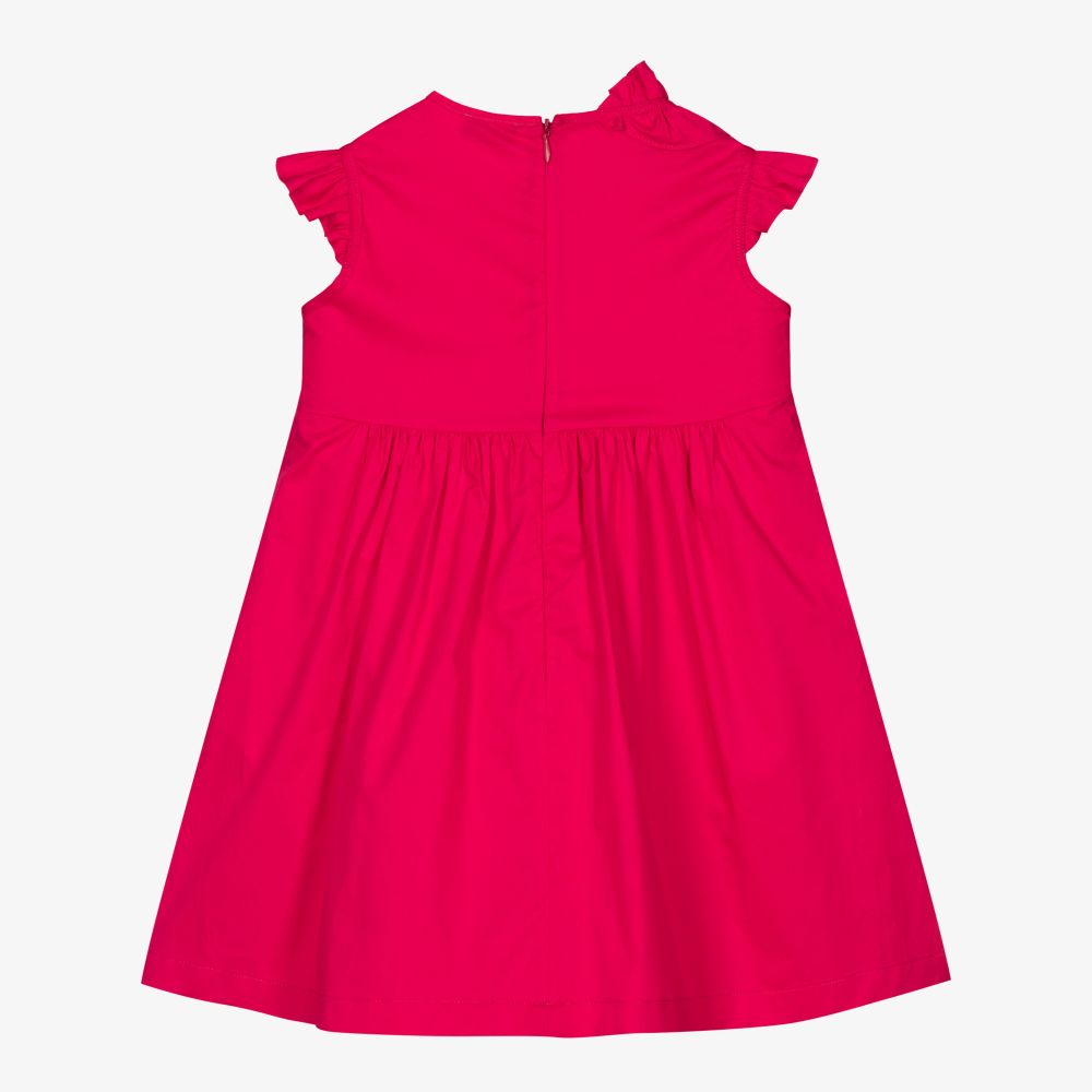 Il Gufo-Fuchsia Pink Cotton Dress | Childrensalon Outlet