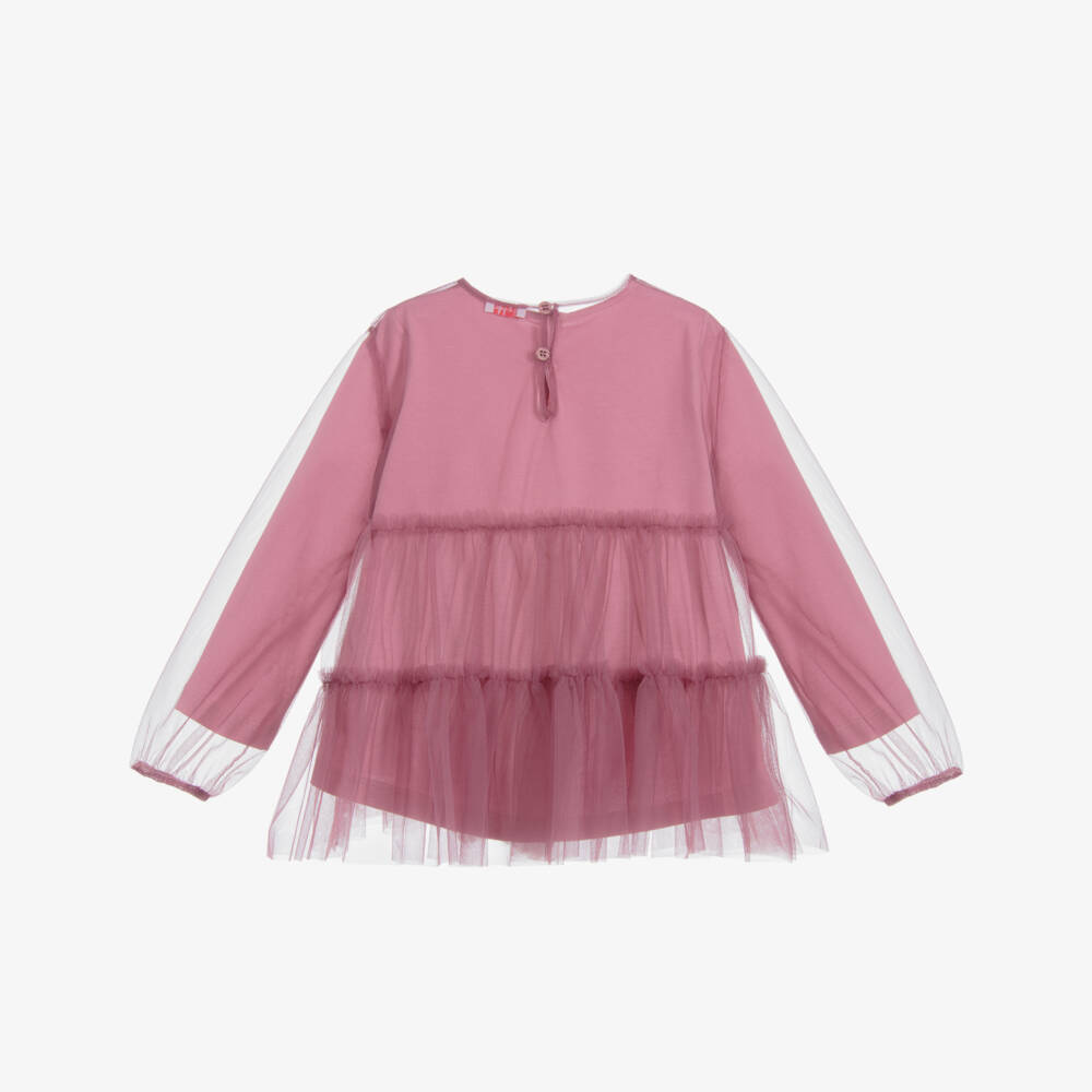 Il Gufo-Girls 2 Piece Purple Blouse | Childrensalon Outlet