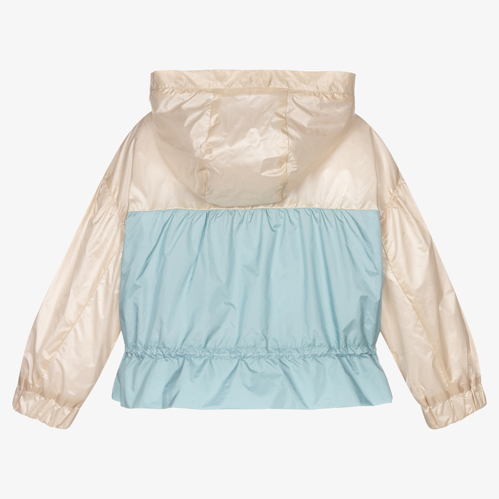Il Gufo-Girls Beige & Blue Jacket | Childrensalon Outlet