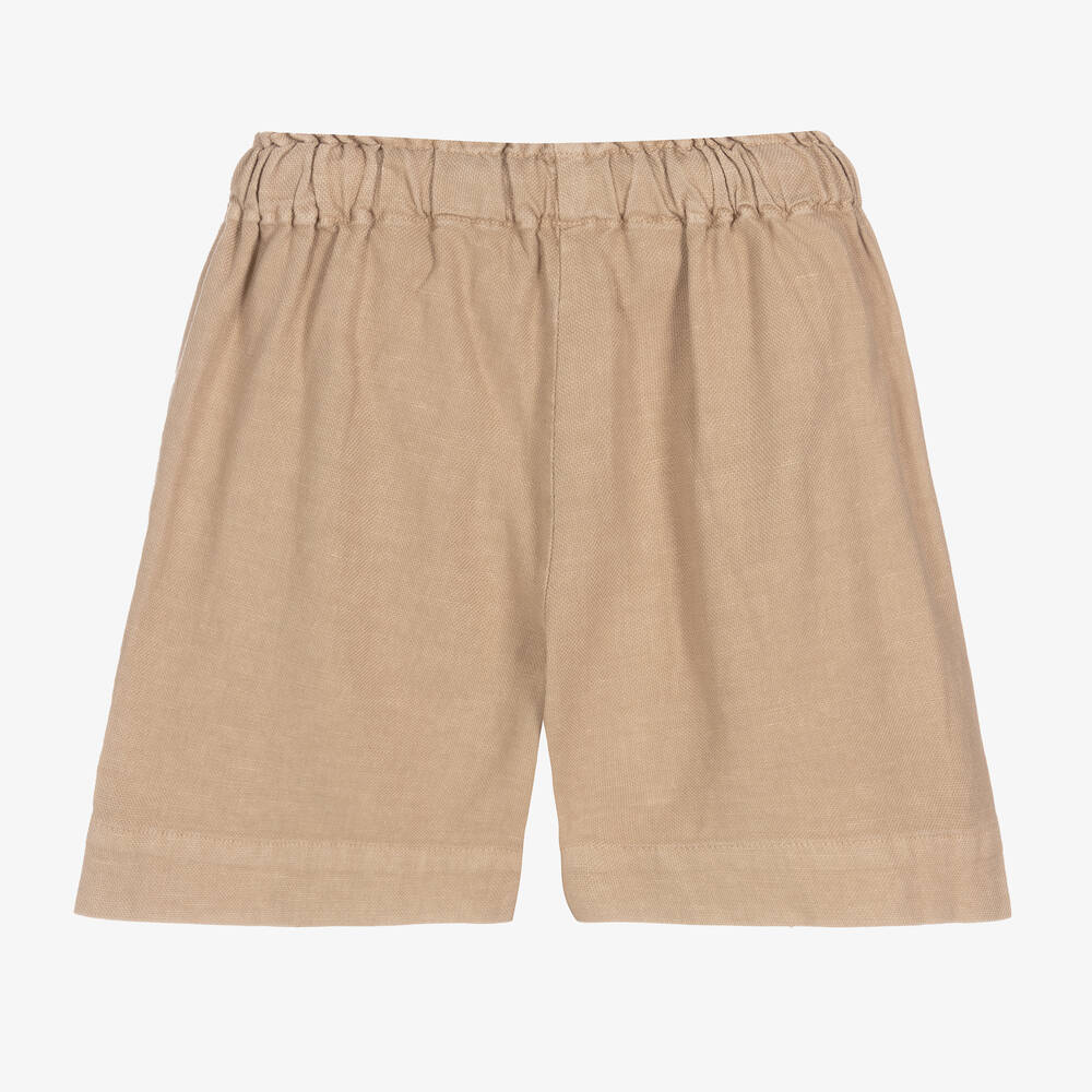 Elastic waist khaki shorts girls new arrivals