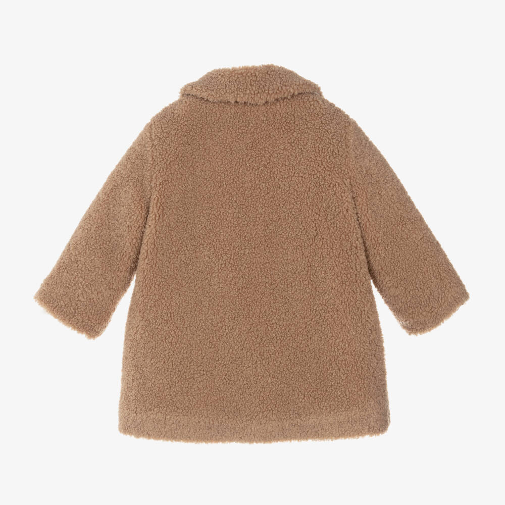 إيل غوفو-معطف تيدي فليس لون بيج للبنات | Childrensalon Outlet