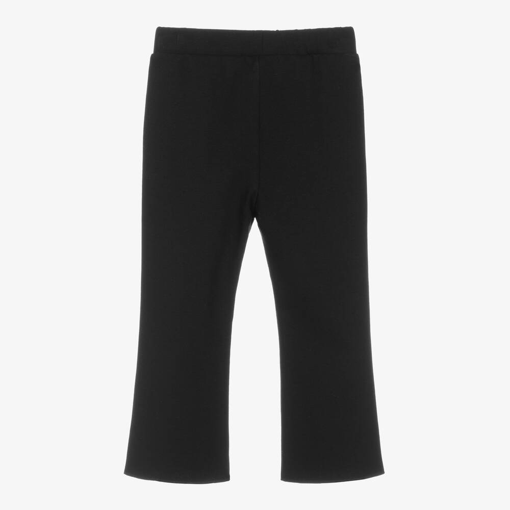 Il Gufo-بنطلون فلير ميلانو جيرسي لون أسود للبنات | Childrensalon Outlet