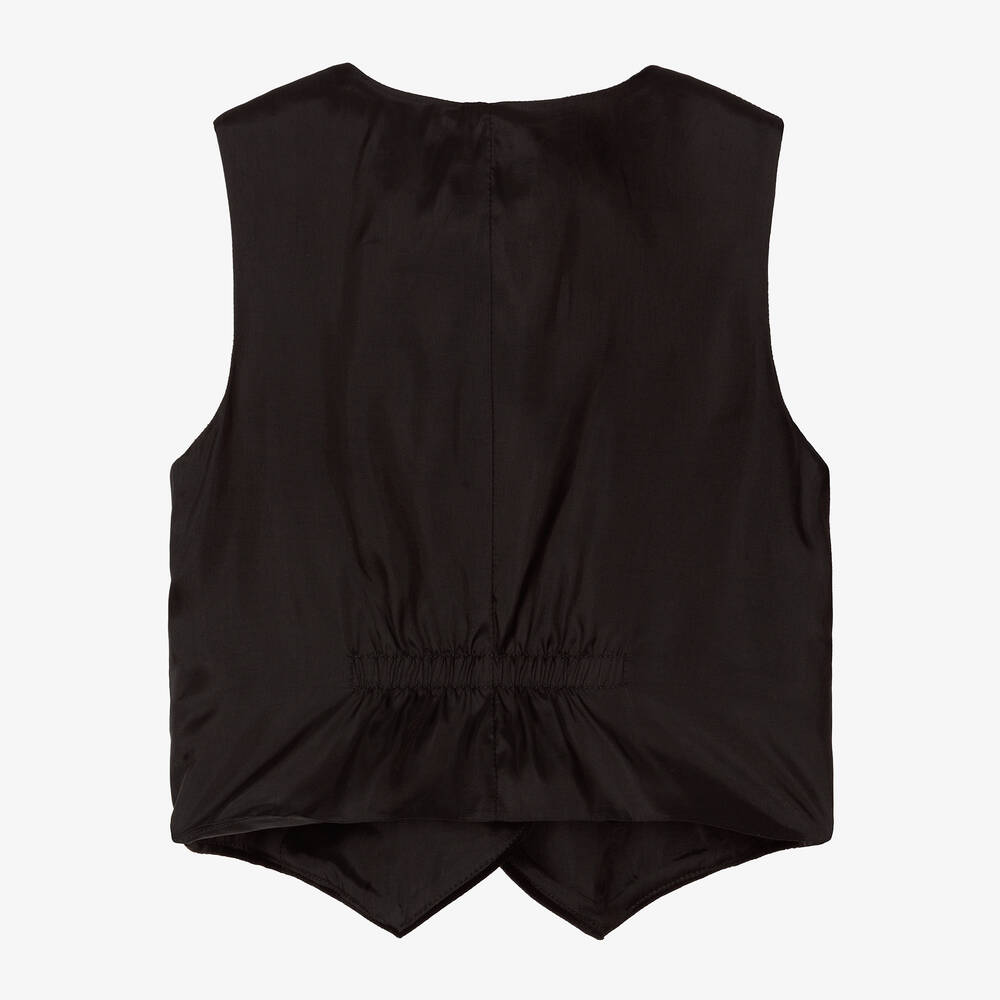 Il Gufo-جيلية مخمل لون أسود للبنات | Childrensalon Outlet