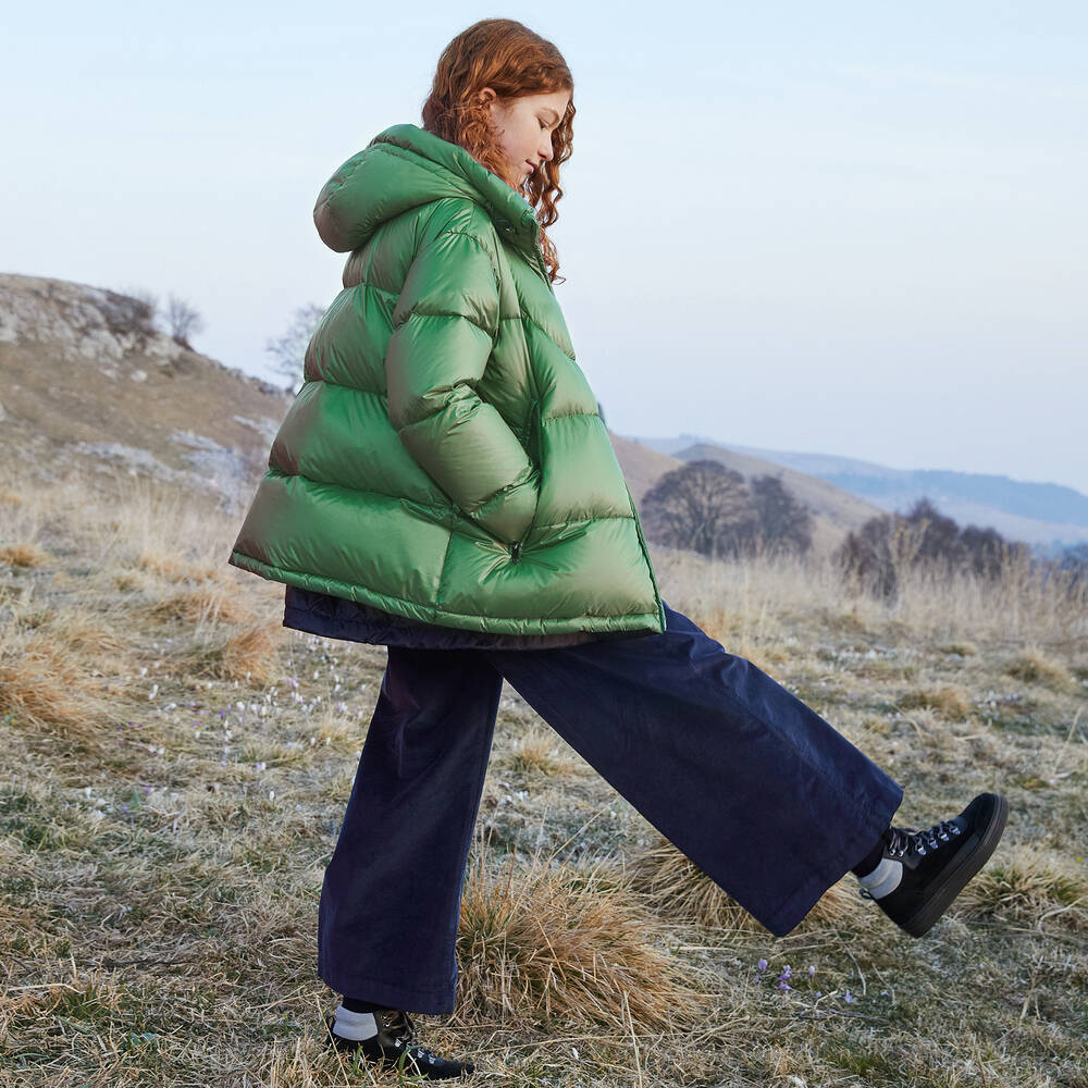 Il Gufo-Girls Blue Corduroy Culottes  | Childrensalon Outlet