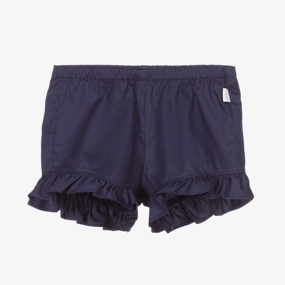 Il Gufo-Синие хлопковые шорты для девочек | Childrensalon Outlet