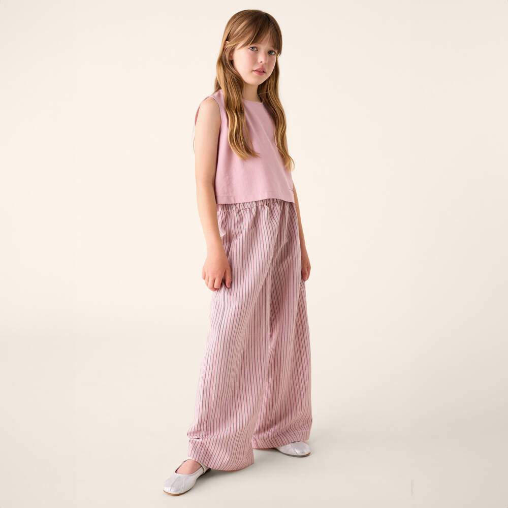 Il Gufo-Girls Blush Sleeveless Top & Pants | Childrensalon Outlet