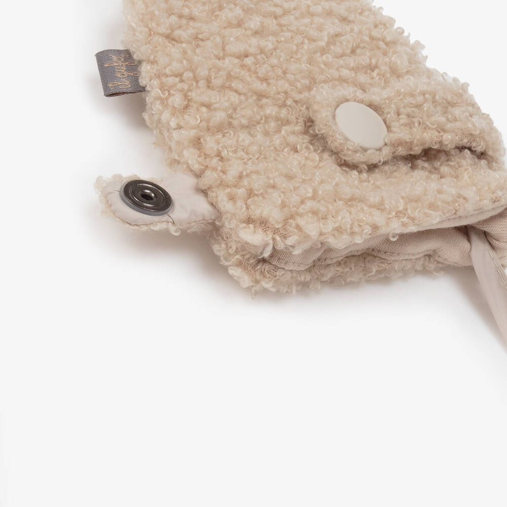 Il Gufo-Girls Bouclé Fleece Mittens | Childrensalon Outlet