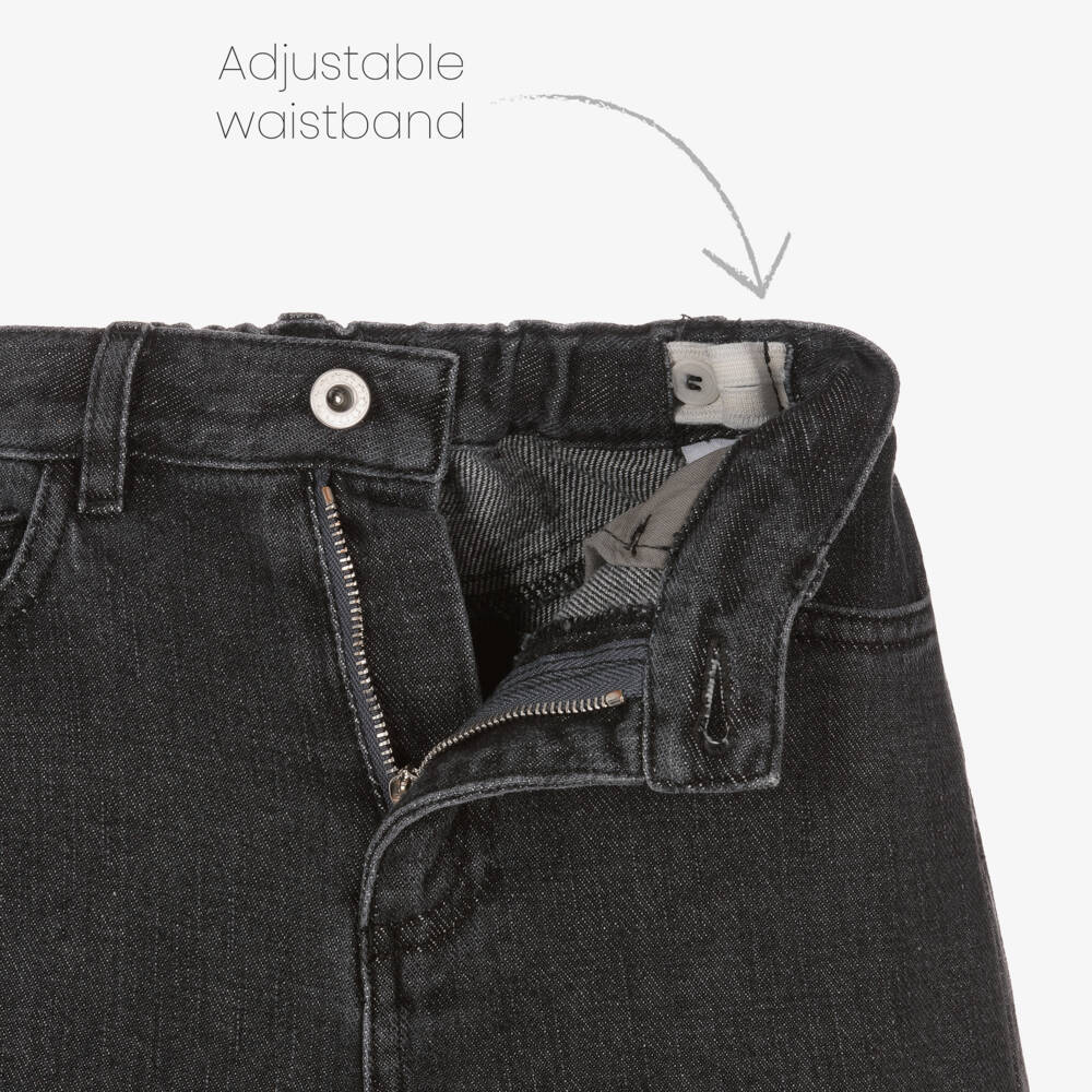 Il Gufo-Girls Charcoal Wide-Leg Trousers | Childrensalon Outlet