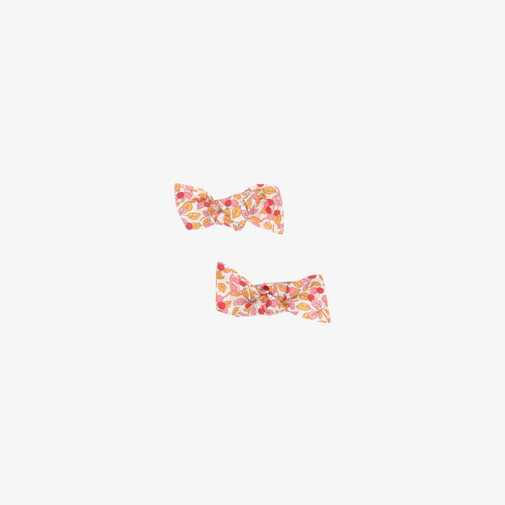 Il Gufo-Заколки с бантом вишневый цвет для девочек | Childrensalon Outlet