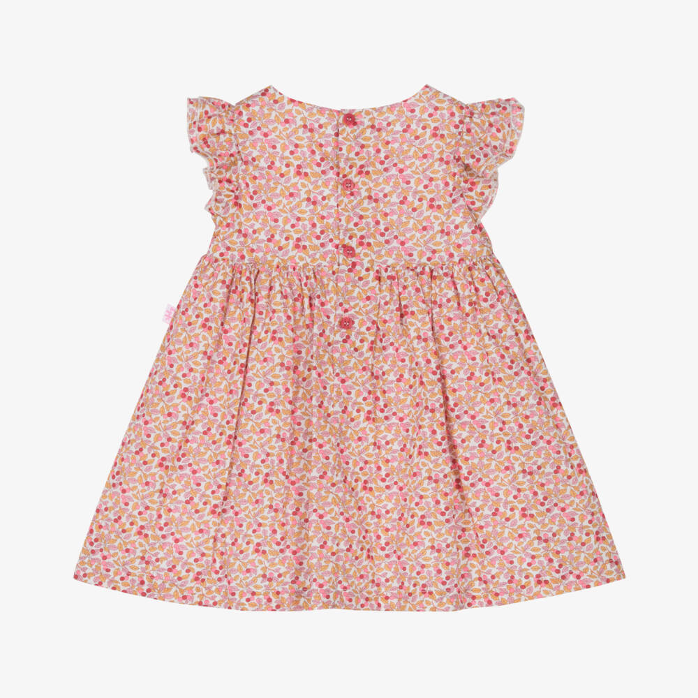 Il Gufo-Girls Cherry Blossom Cotton Frock | Childrensalon Outlet