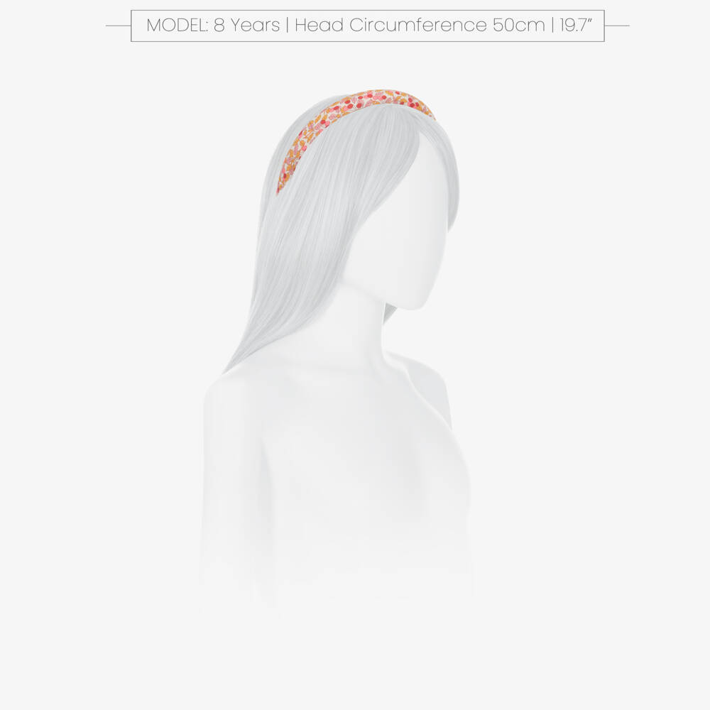 Il Gufo-Girls Cotton Pink Cherry Headband | Childrensalon Outlet