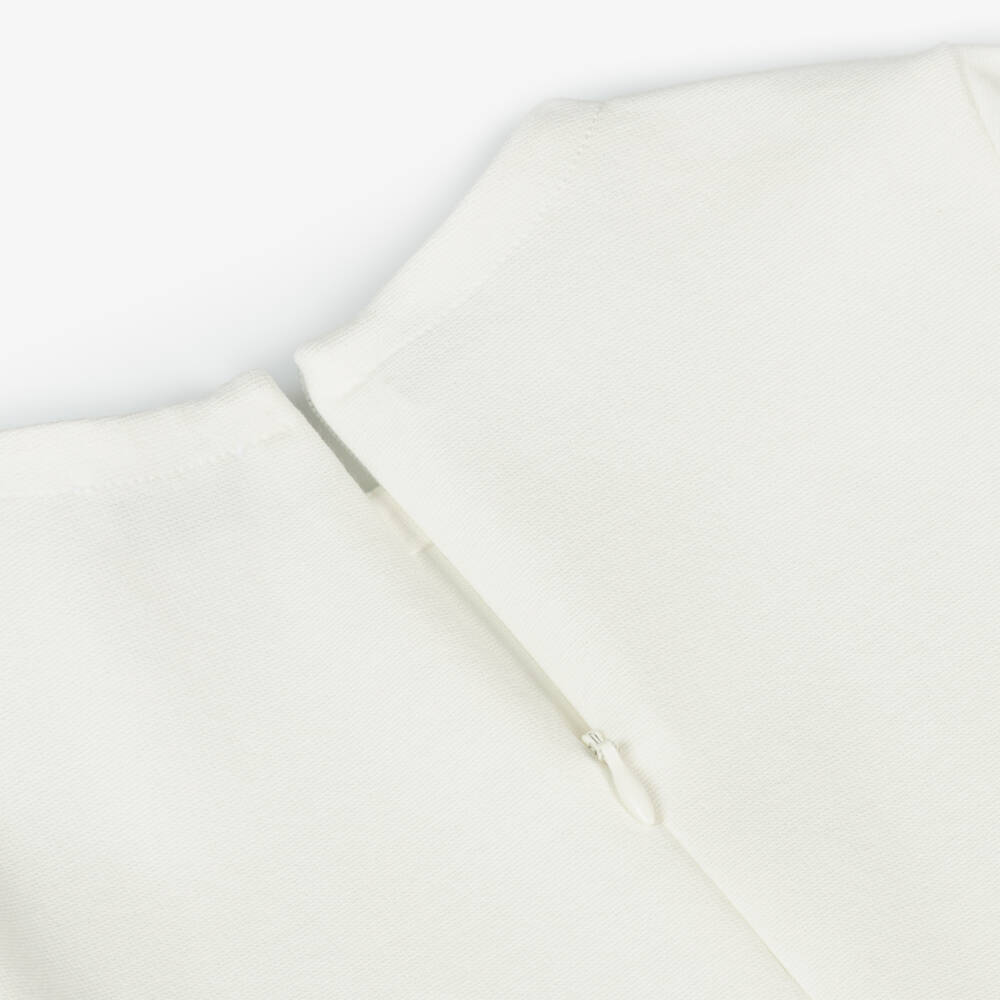 Il Gufo-Платье кремовое из миланского трикотажа для девочек | Childrensalon Outlet