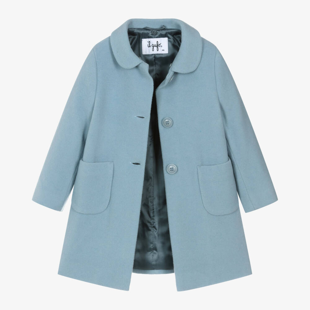 Il Gufo-Girls Dusky Wool A-Line Coat | Childrensalon Outlet