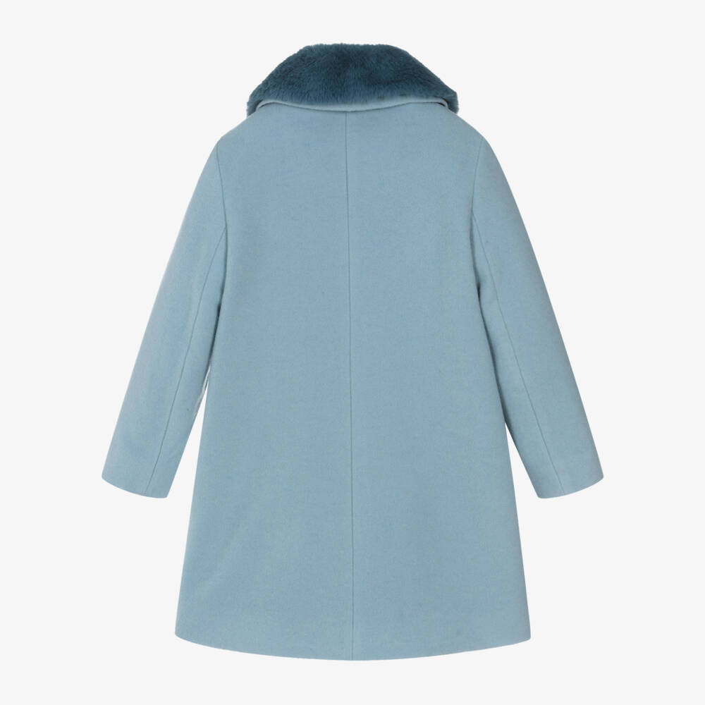 Il Gufo-Girls Dusky Wool A-Line Coat | Childrensalon Outlet