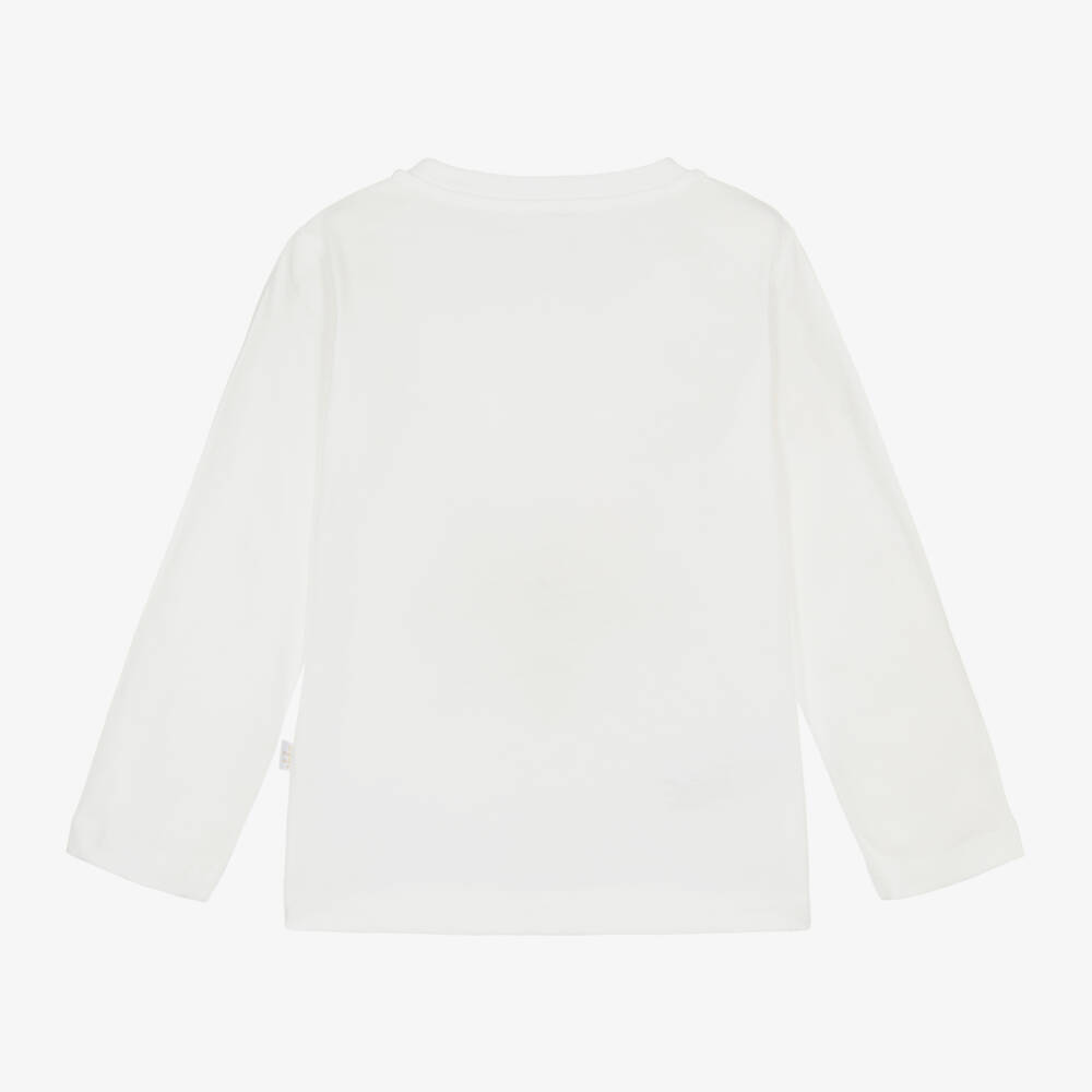 Il Gufo-Girls Festive Cotton Long Sleeve Tee | Childrensalon Outlet