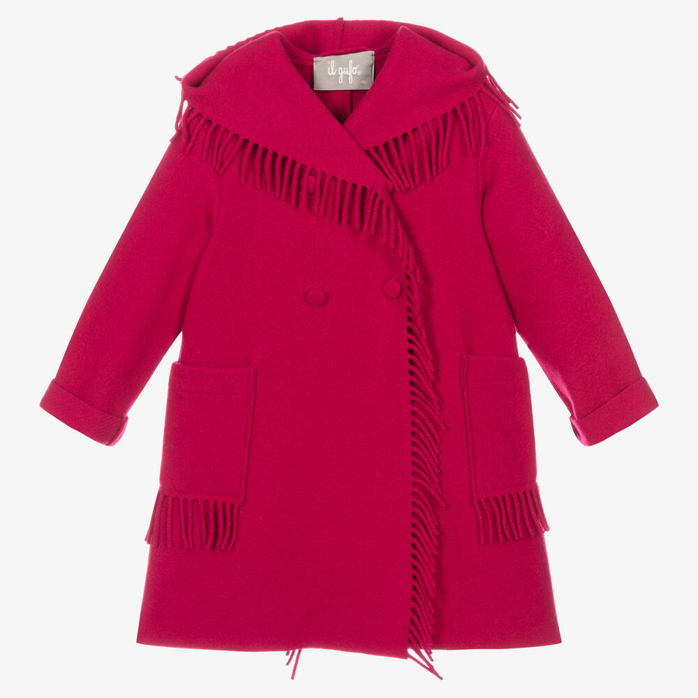Il Gufo - Шерстяное пальто цвета фуксии | Childrensalon