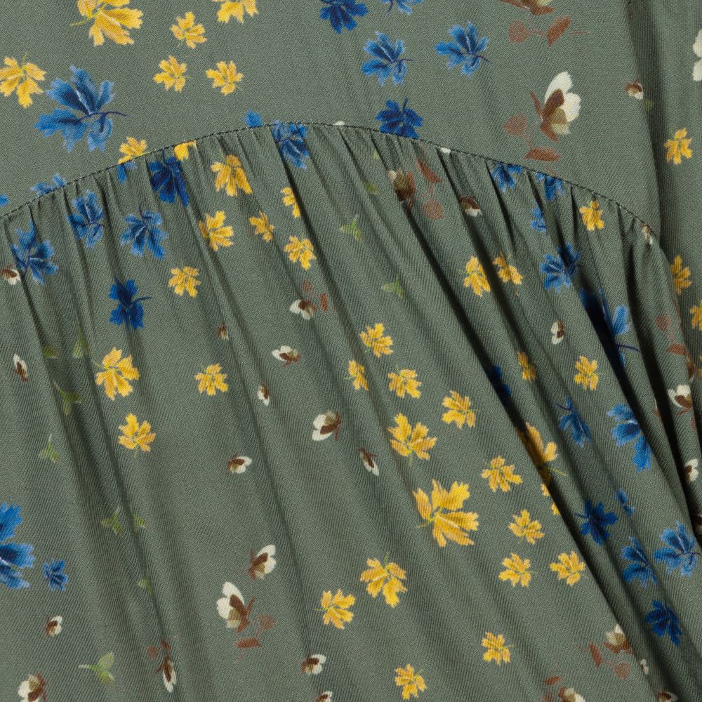 Il Gufo-Зеленое платье с цветами для девочек | Childrensalon Outlet