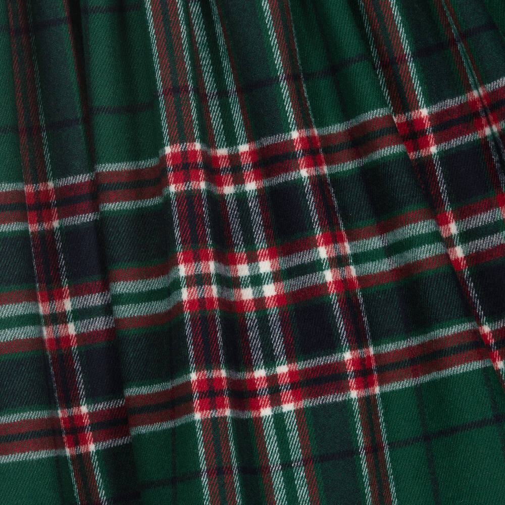 Il Gufo-Girls Green Tartan Dress | Childrensalon Outlet