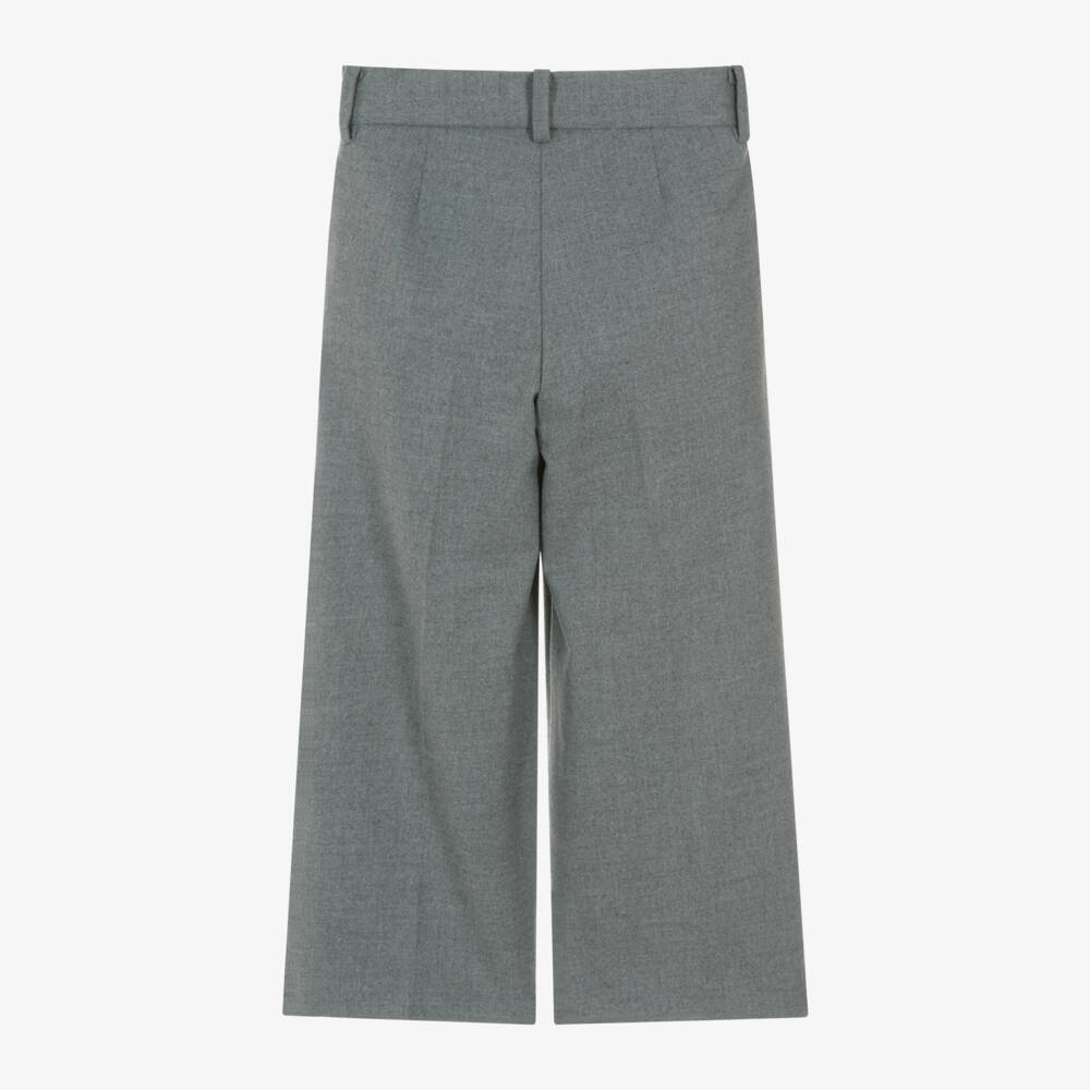 Il Gufo-Серые широкие брюки для девочек | Childrensalon Outlet
