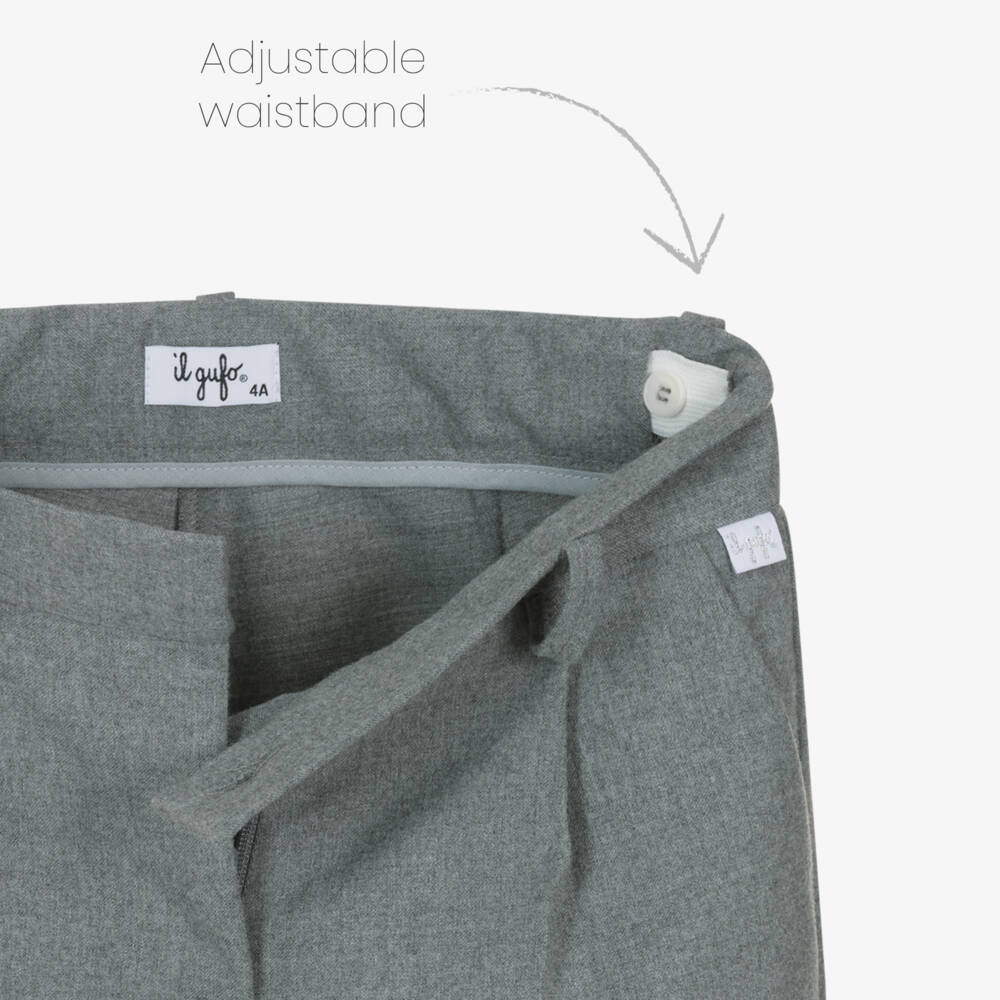 Il Gufo-Серые широкие брюки для девочек | Childrensalon Outlet