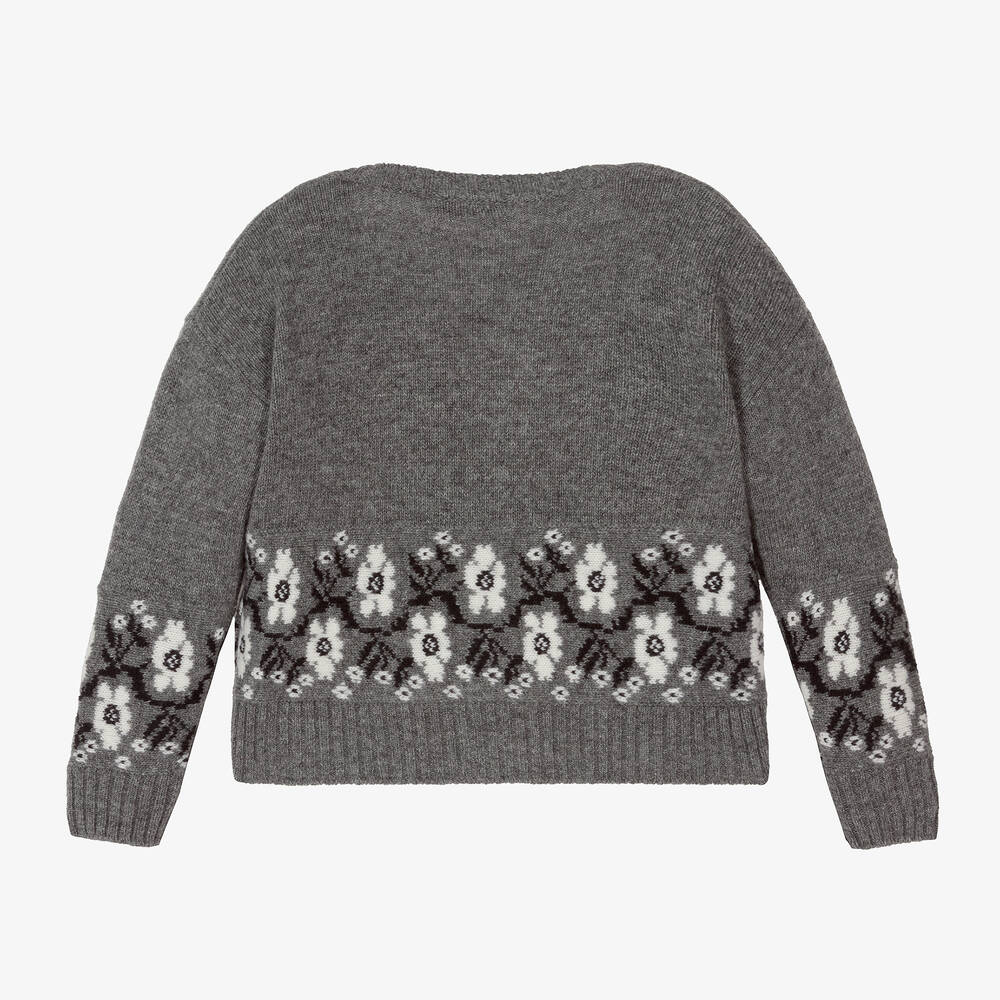 トップス FLOWER  RRL APPLIQUED WOOL CARDIGAN Spring flowers jacquard cardigan | Contemporaine | Shop