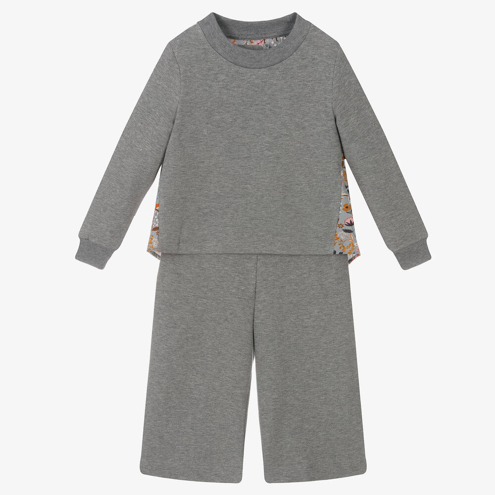 Il Gufo - Серый топ и брюки для девочек | Childrensalon