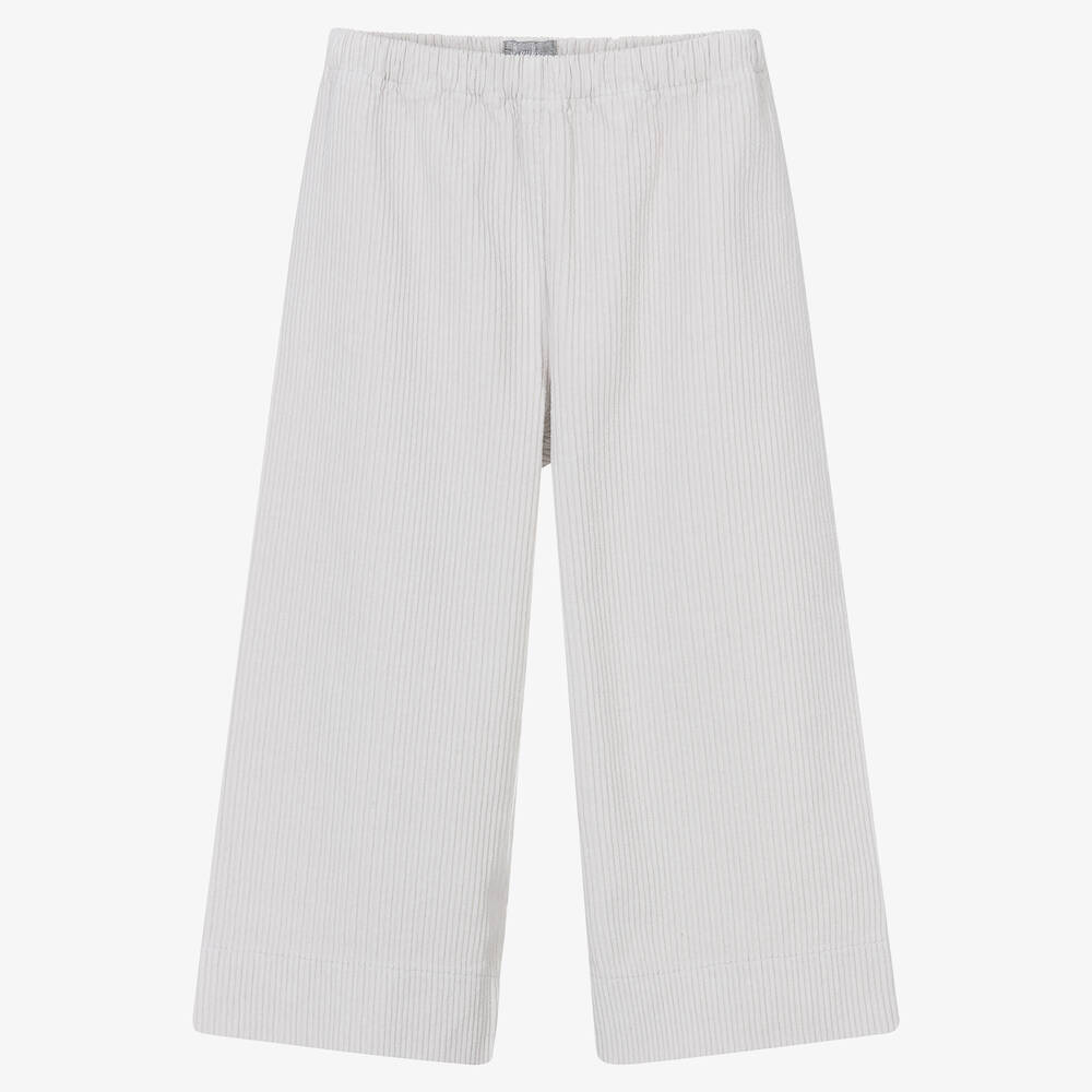 Il Gufo - Pantalon gris en velours côtelé | Childrensalon