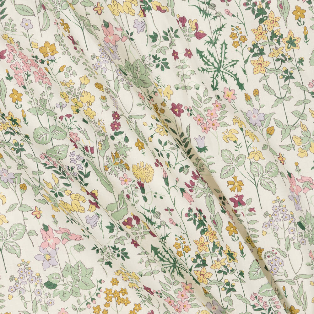 Il Gufo-Кремовая хлопковая блузка в цветочек | Childrensalon Outlet