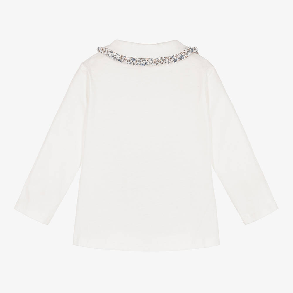 Il Gufo-Кремовая блузка из хлопкового джерси | Childrensalon Outlet