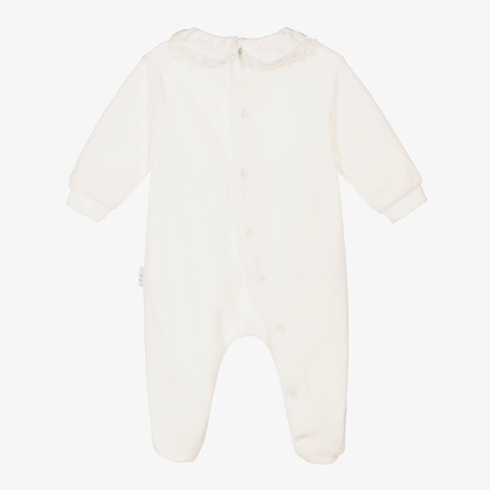 إيل غوفو-أفرول بيبي غرو قطن قطيفة لون عاجي للمولودات | Childrensalon Outlet