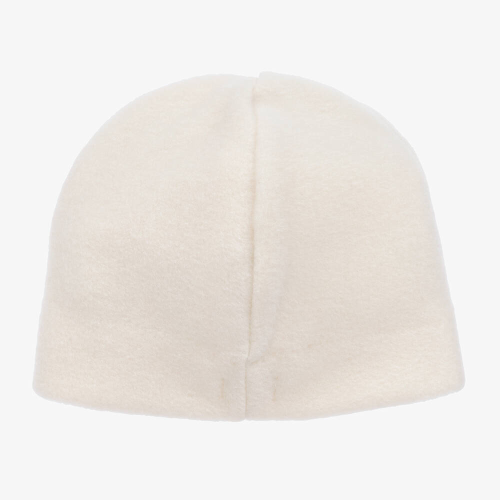Il Gufo-قبعة بيني فليس لون عاجي للبنات | Childrensalon Outlet