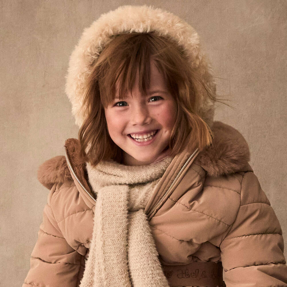 Il Gufo-Girls Ivory Plush Earmuffs | Childrensalon Outlet