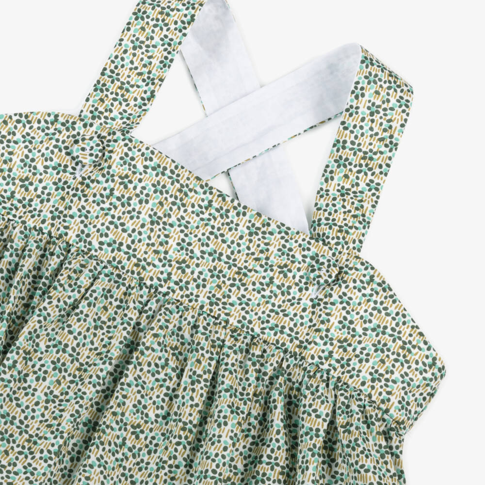 Il Gufo-Блузка из хлопка цвета нефрит для девочек | Childrensalon Outlet