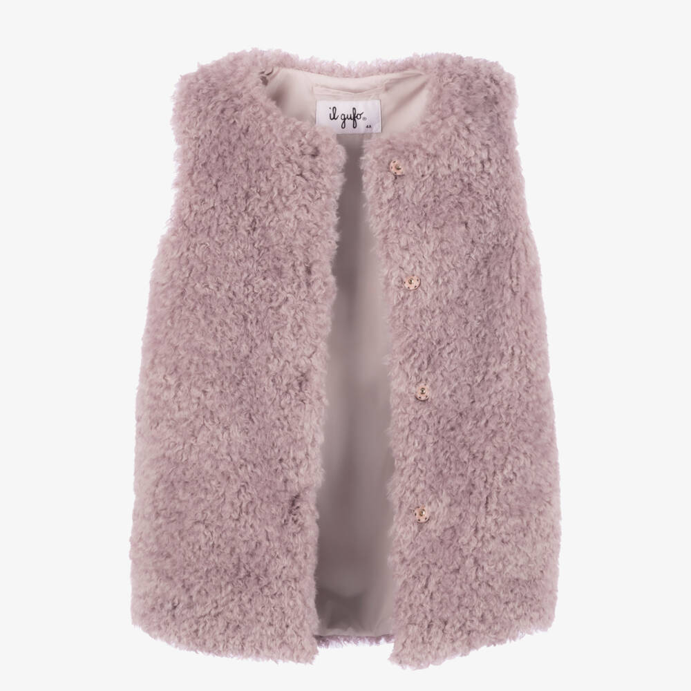 إيل غوفو-جيليه فرو صناعي لون بنفسجي ليلكي للبنات | Childrensalon Outlet