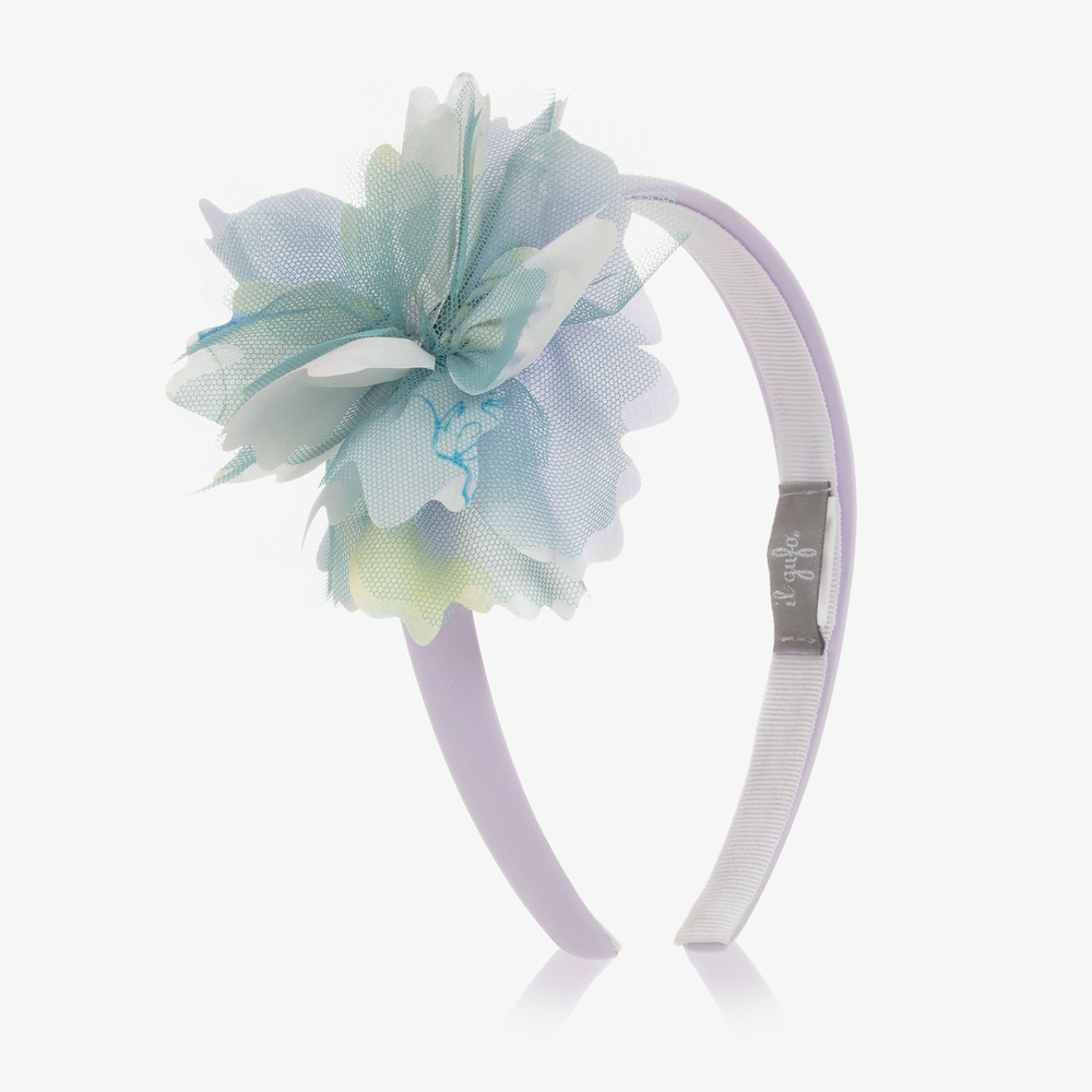 Il Gufo - Girls Lilac Flower Hairband | Childrensalon