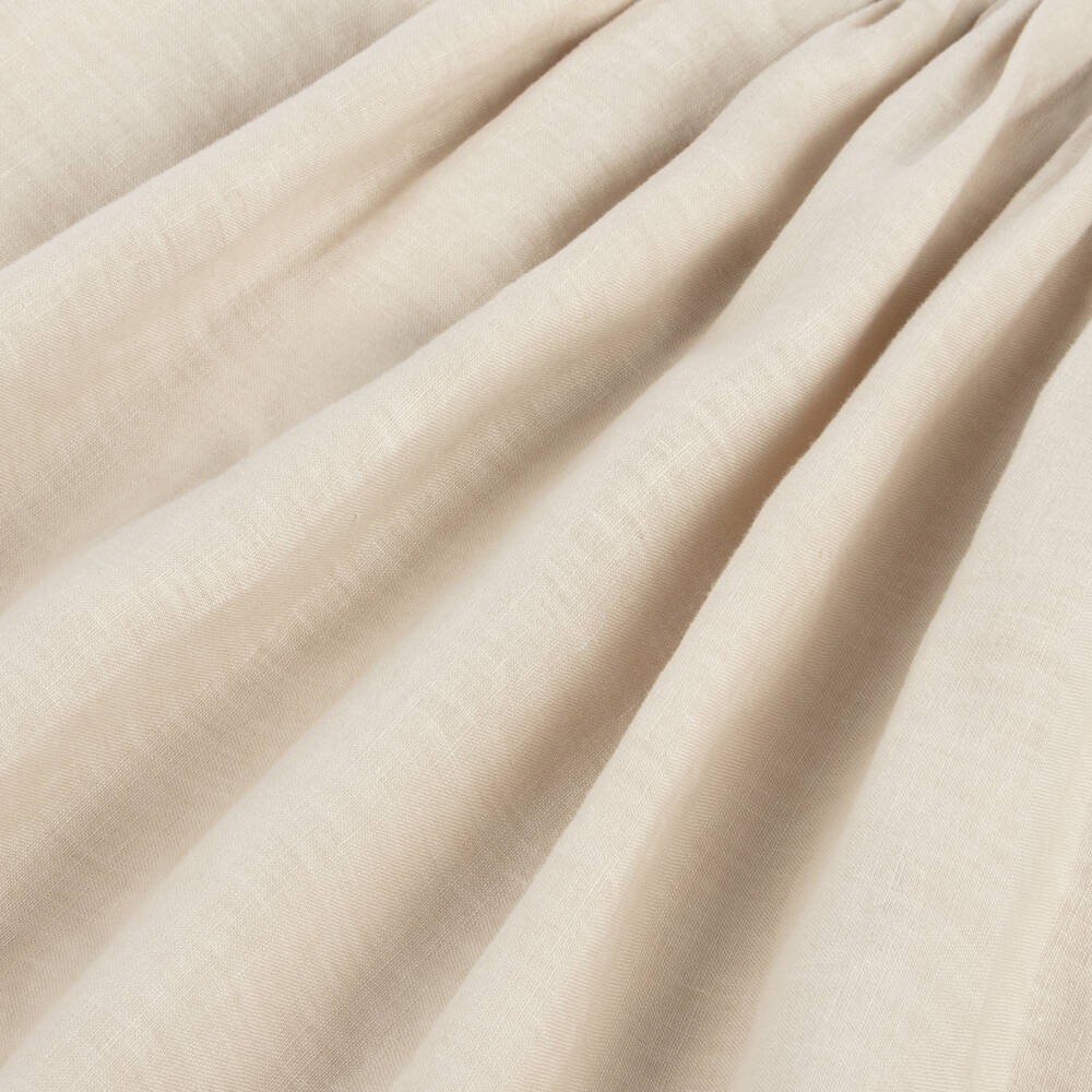 Il Gufo-Льняное платье без рукавов бежевое для девочек | Childrensalon Outlet