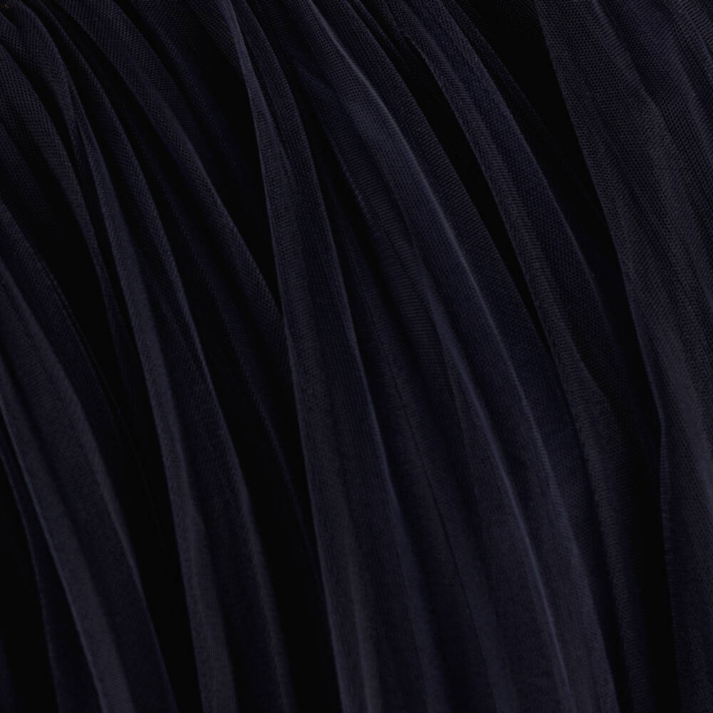 Il Gufo-Girls Midnight Pleated Tulle Skirt | Childrensalon Outlet